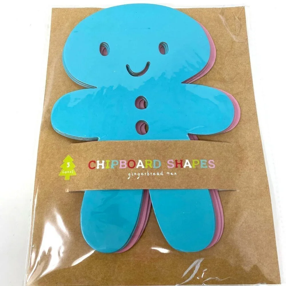 Target Gingerbread Men Chipboard Shapes 5 Count School Decor Teachers Scrapbook
